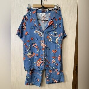 In Bloom by Jonquil Floral Blue‎ Pajama Set